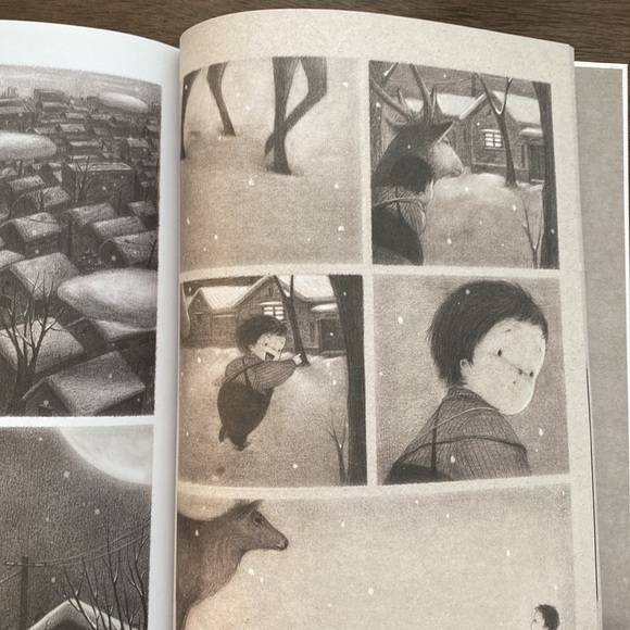 The Only Child by Guojing (hardcover) Ex-Library Picture Book Graphic Adventure - Picture 9 of 12